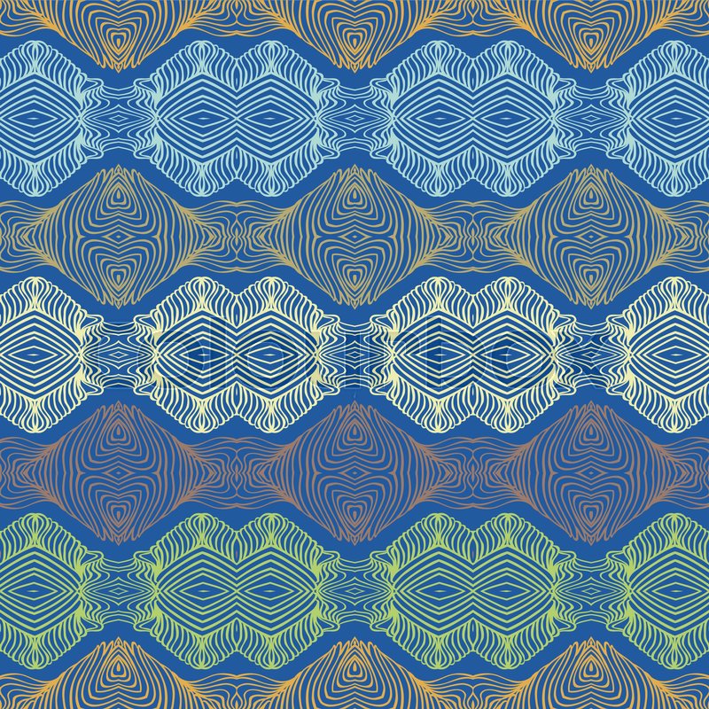 Blue Pattern Ethnic , HD Wallpaper & Backgrounds