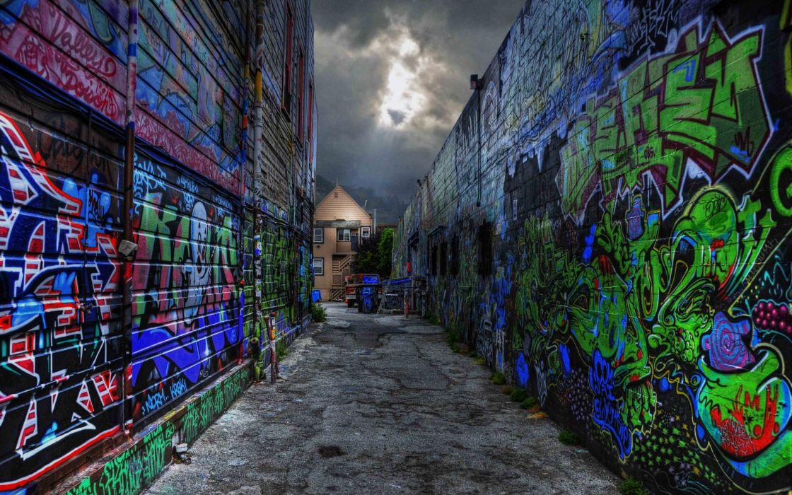 Graffiti Paint Urban Wall Wallpaper - Hip Hop Street Background , HD Wallpaper & Backgrounds