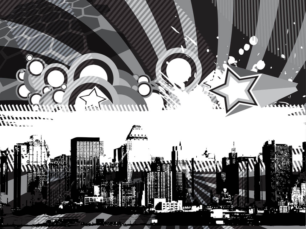 Grunge Urban Background Design - Black And White Background Designs , HD Wallpaper & Backgrounds