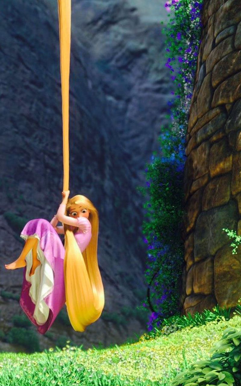 Rapunzel Swinging From Hair , HD Wallpaper & Backgrounds