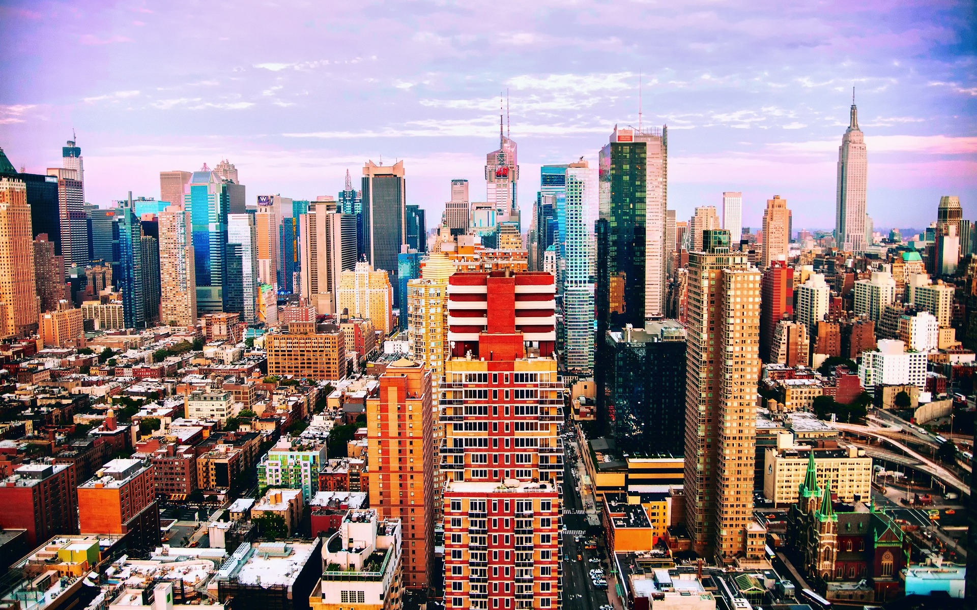 New York, Usa, Urban Panorama, Skyscrapers, Evening, - City Daylight Background , HD Wallpaper & Backgrounds