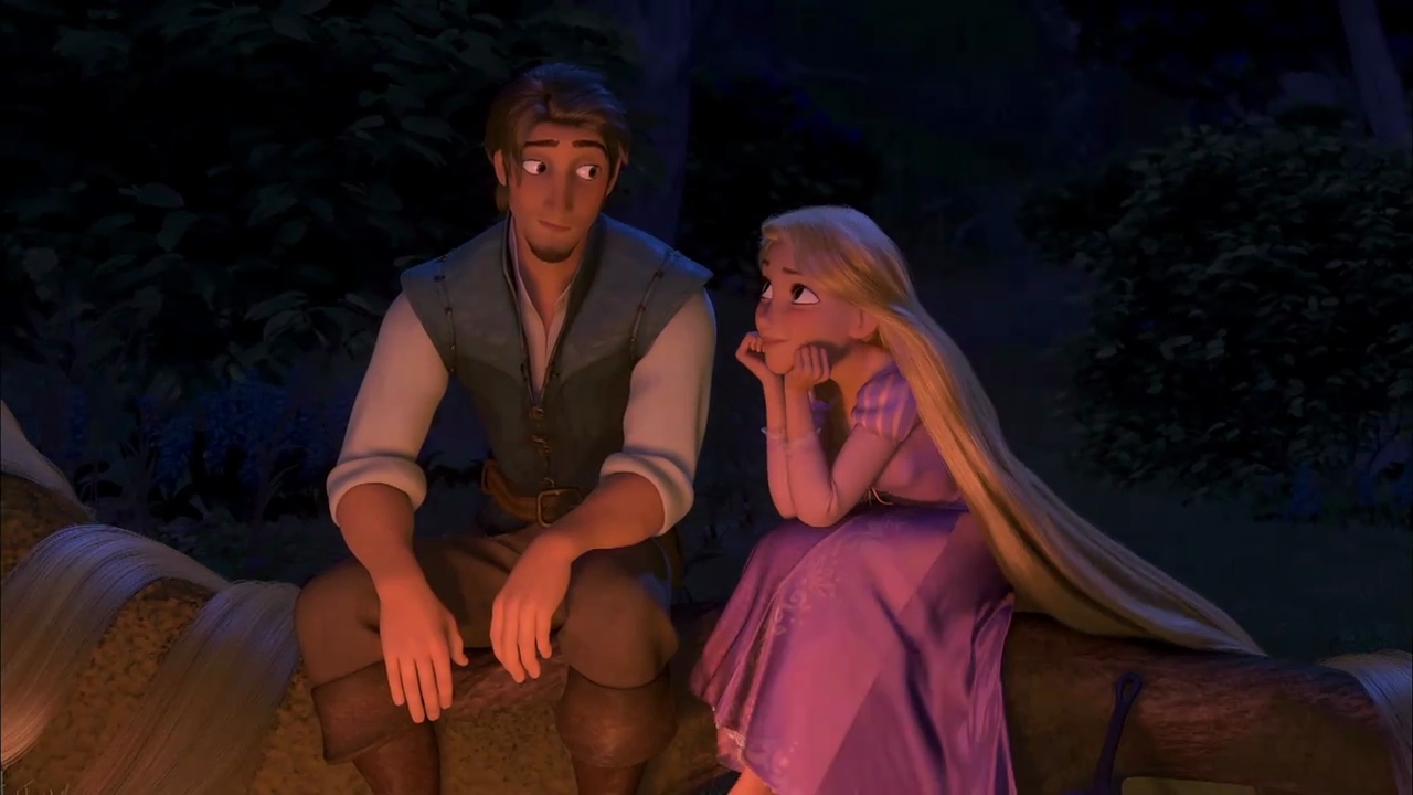 Disney Tangled Flynn Rapunzel Pascal - Rapunzel And Prince Tangled , HD Wallpaper & Backgrounds