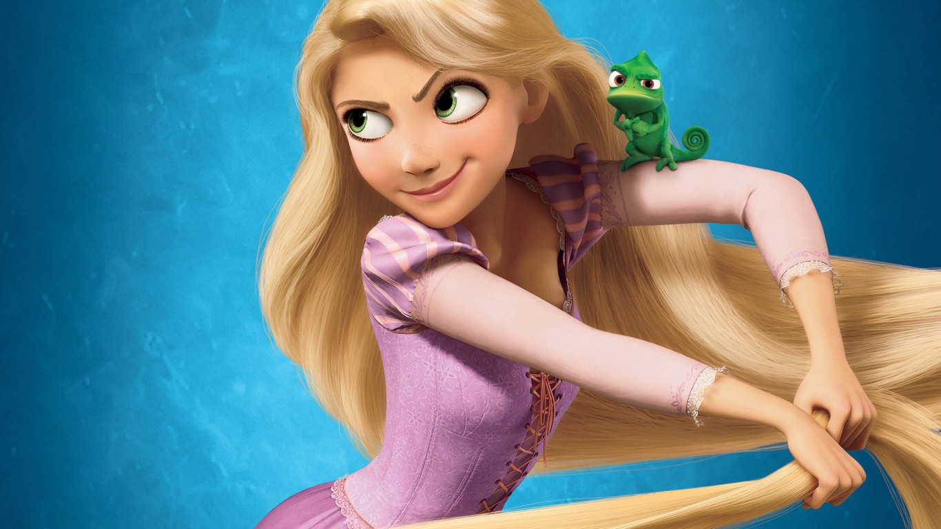 2010 Tangled Rapunzel - Rapunzel Tangled Disney Princess , HD Wallpaper & Backgrounds