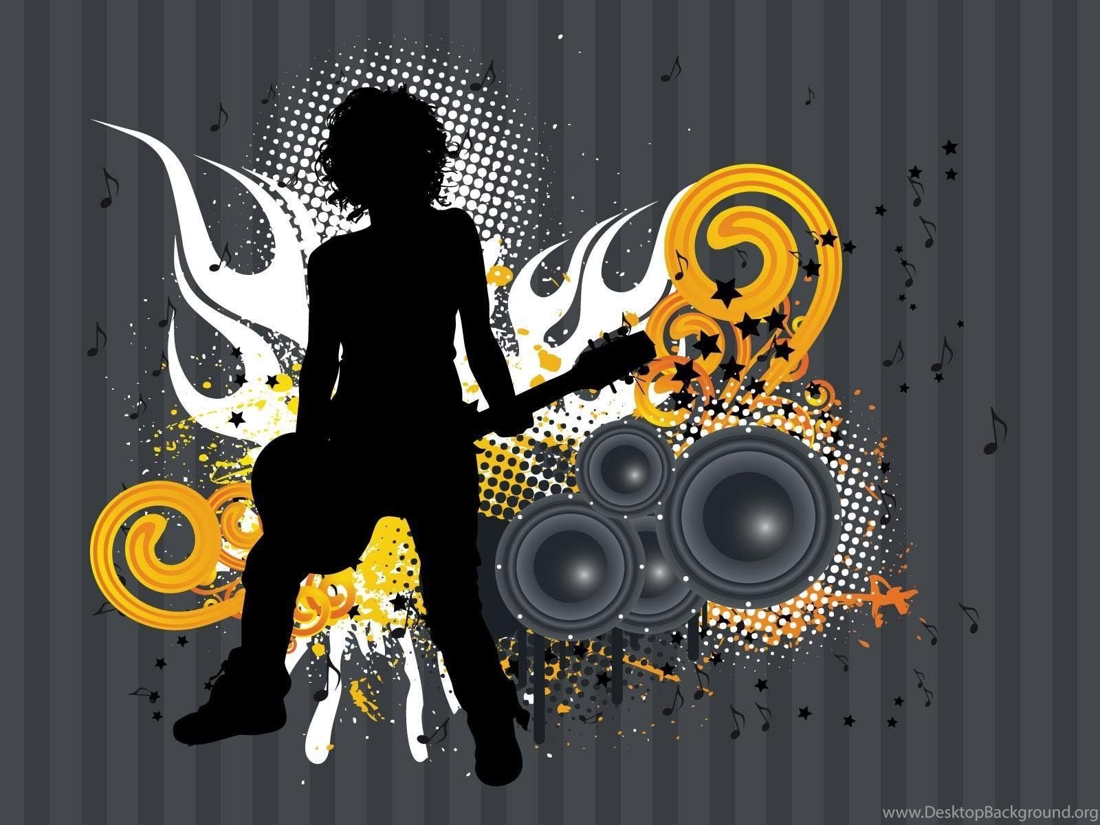 Youwall Rock N - Music Vectors , HD Wallpaper & Backgrounds