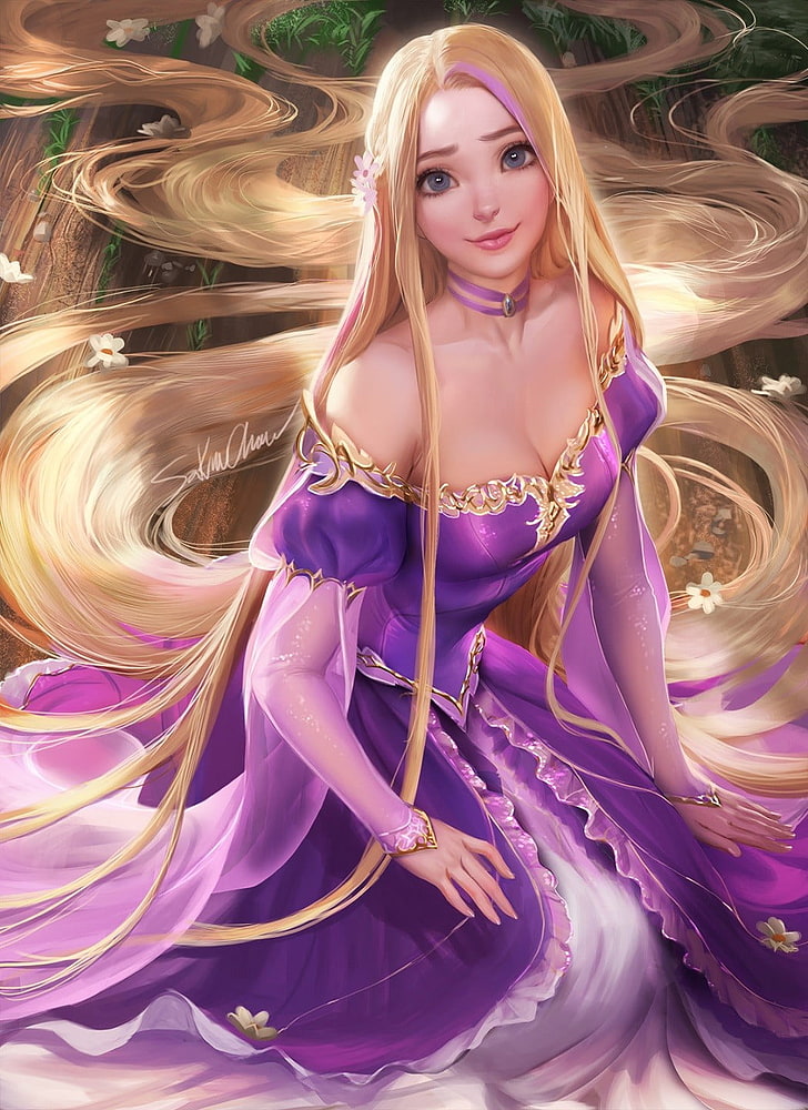 Sakimichan Rapunzel , HD Wallpaper & Backgrounds