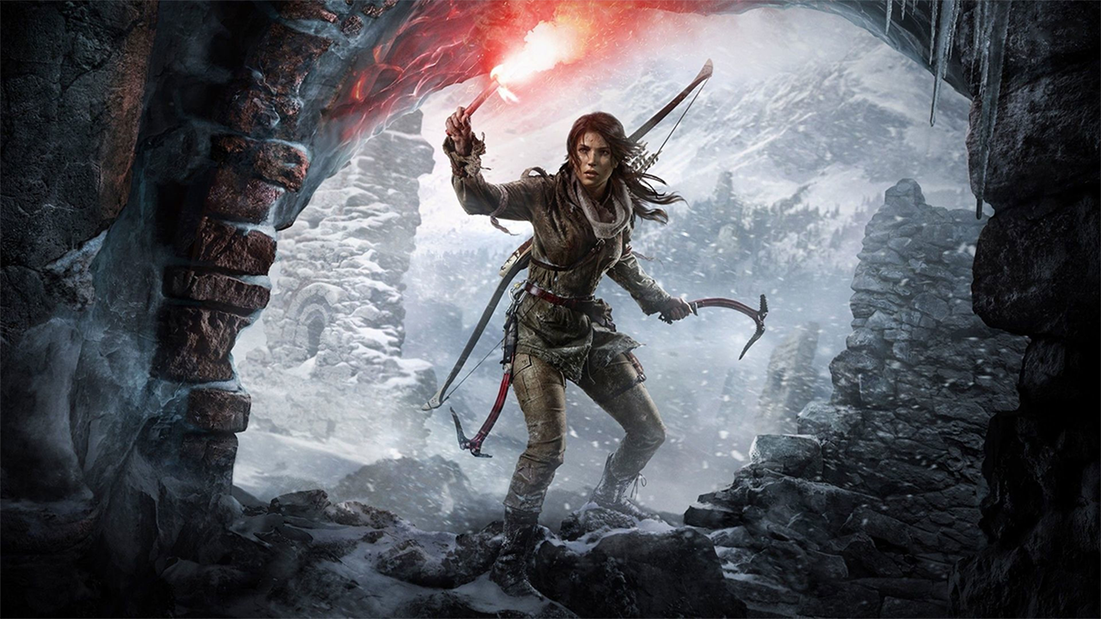 Rise Of The Tomb Raider 4k Wallpaper Gameranx - Rise Of The Tomb Raider Wallpaper 4k , HD Wallpaper & Backgrounds