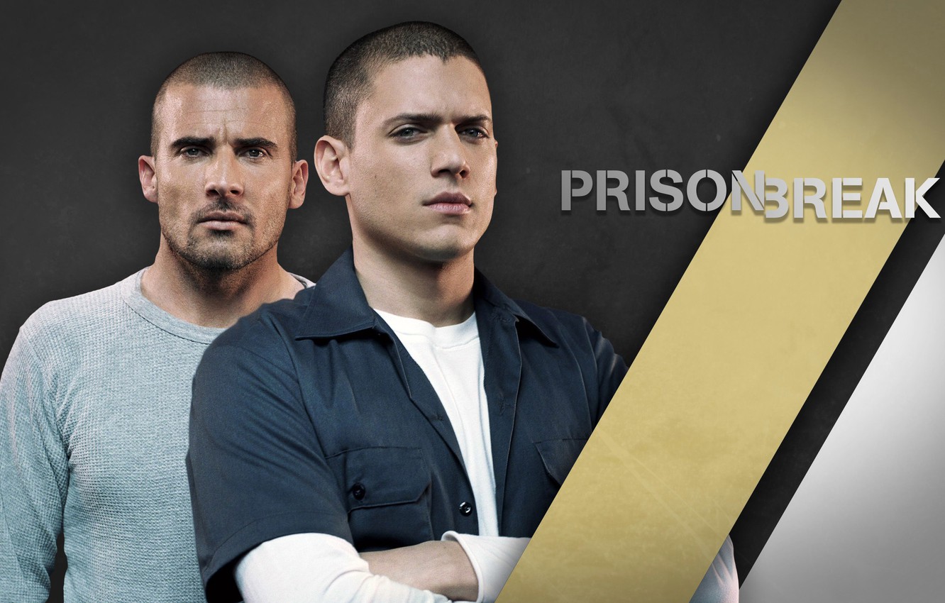 Photo Wallpaper The Series, Actors, Poster, Prison - Michael Scofield Und Lincoln Burrows , HD Wallpaper & Backgrounds