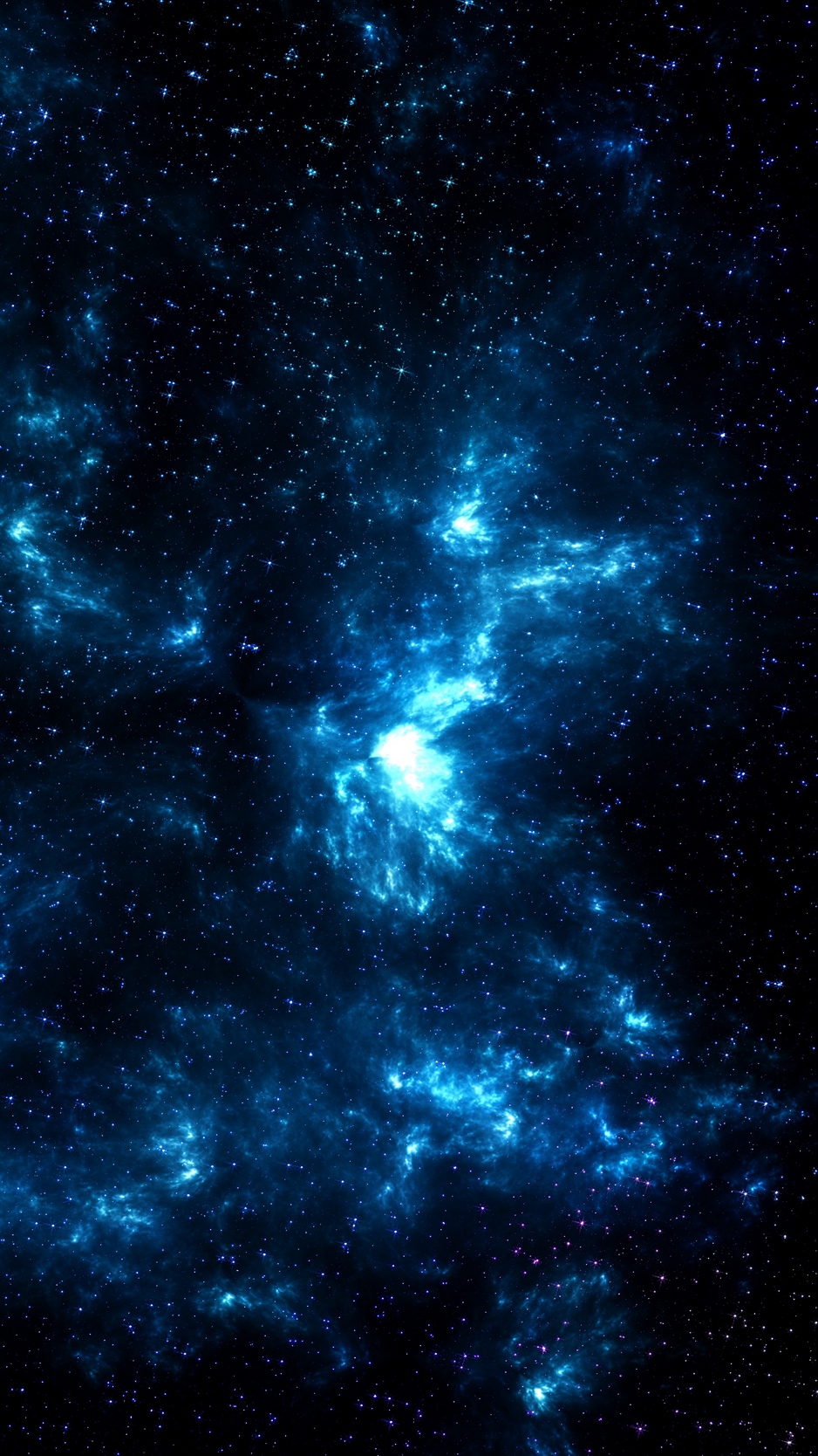 Galaxy Wallpaper Iphone - Iphone Blue Galaxy Background , HD Wallpaper & Backgrounds