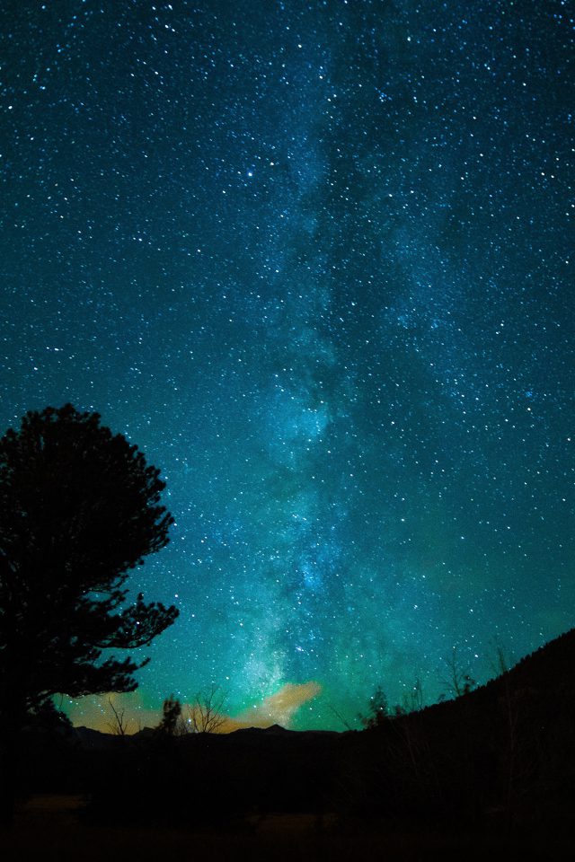 Aurora Night Sky Star Space Nature Dark Iphone Wallpaper , HD Wallpaper & Backgrounds