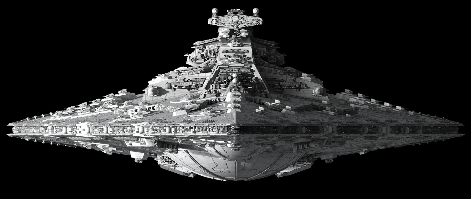 Ultra Wide Wallpaper - Star Wars Star Destroyer Front View , HD Wallpaper & Backgrounds
