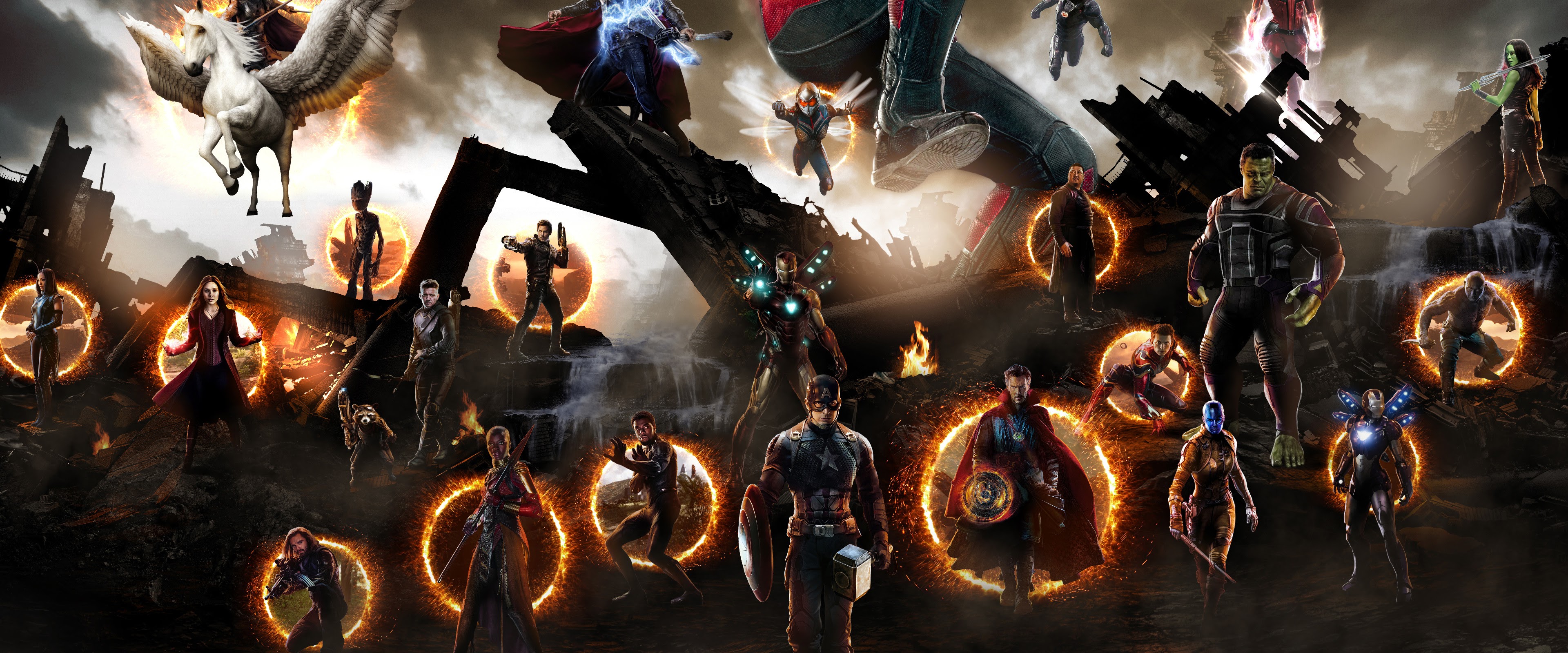 Endgame, Final Battle, 4k, - Avengers Endgame Fight Scene , HD Wallpaper & Backgrounds