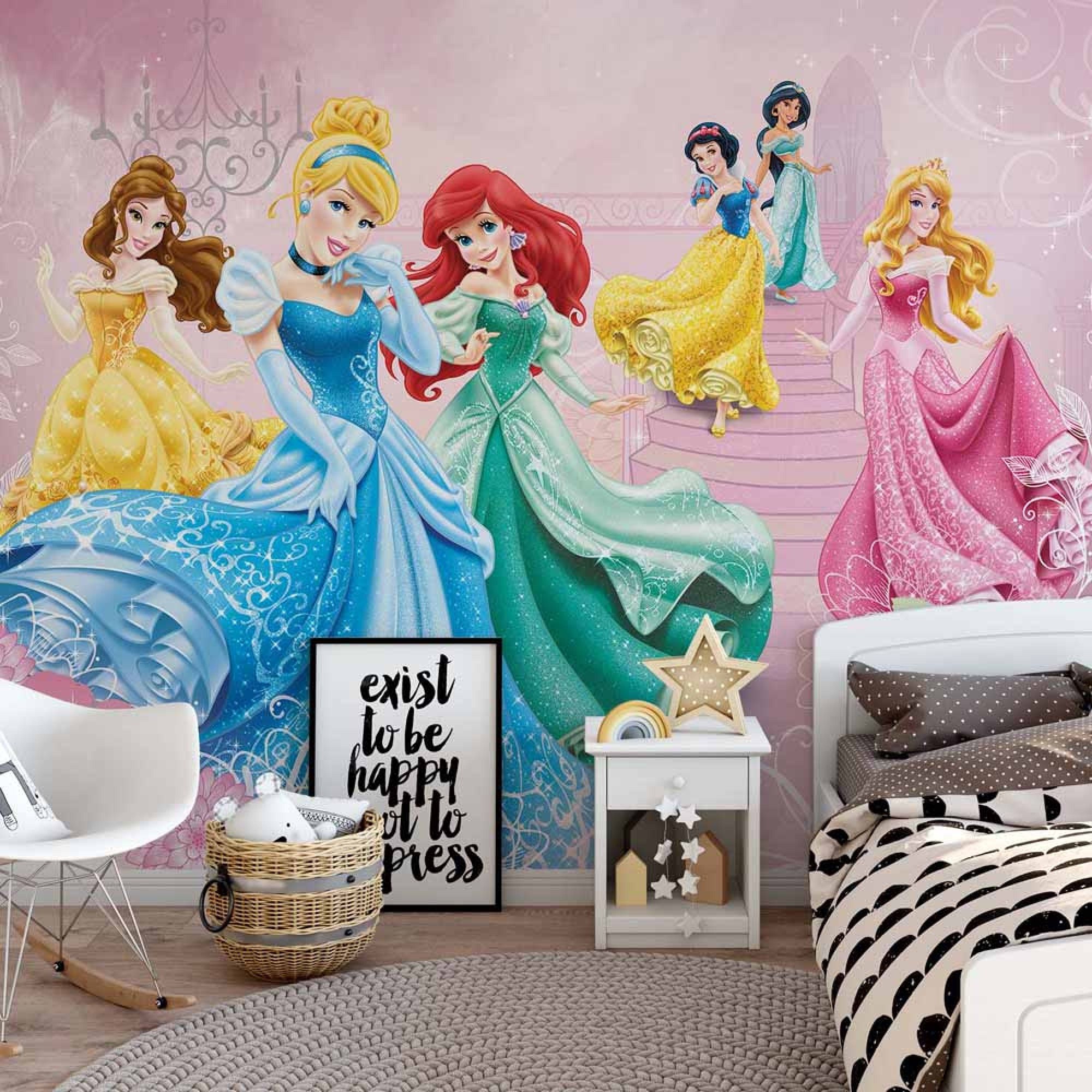 Disney Princess Mural , HD Wallpaper & Backgrounds