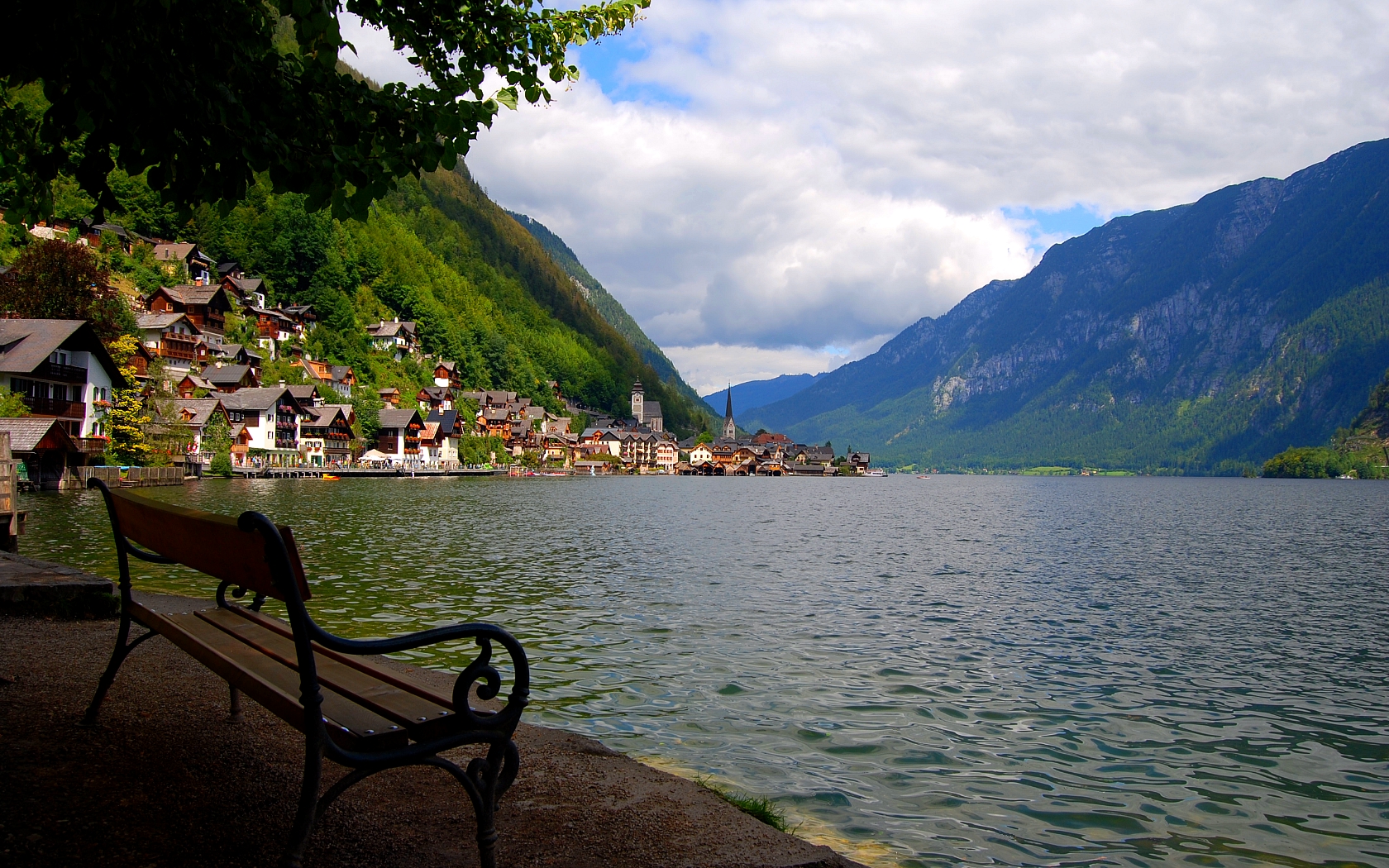 Nature Mountain Village Wallpaper - Bad Goisern , HD Wallpaper & Backgrounds