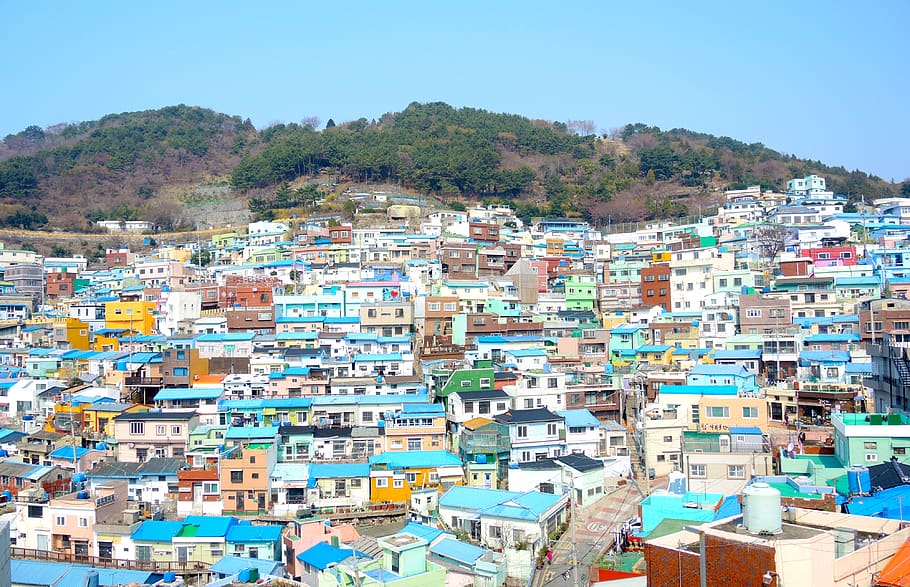 Busan, Gamcheon Culture Village, Korea National, South - Gamcheon Culture Village , HD Wallpaper & Backgrounds