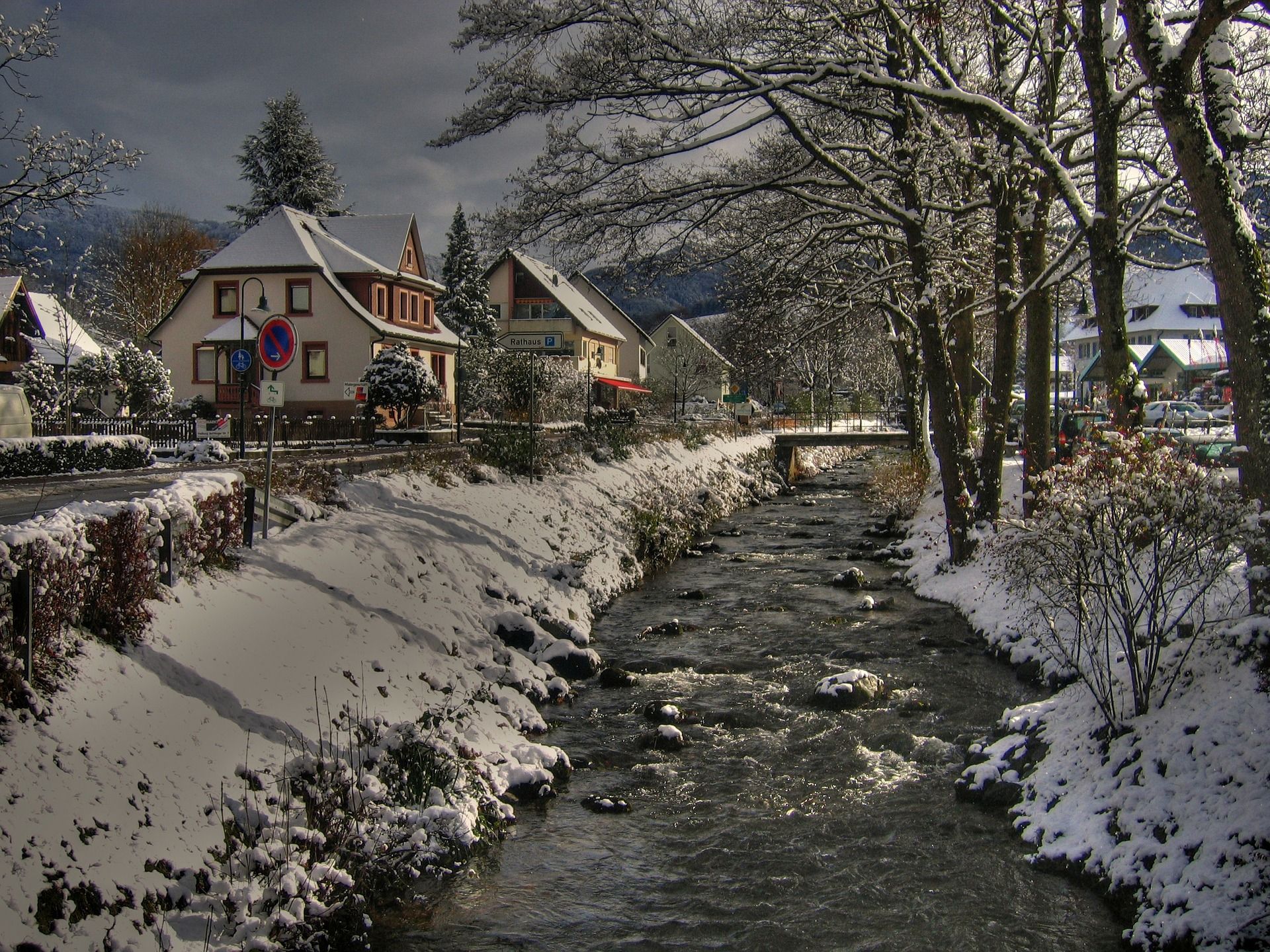 Christmas Village Wallpaper With Resolution - Black Forest Village , HD Wallpaper & Backgrounds