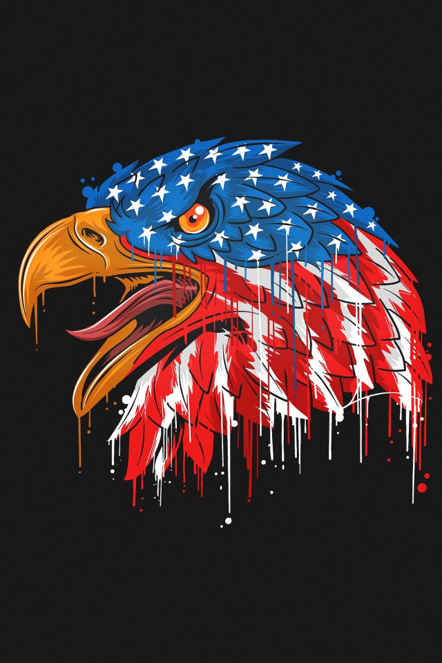 Cool American Flag With Eagle , HD Wallpaper & Backgrounds