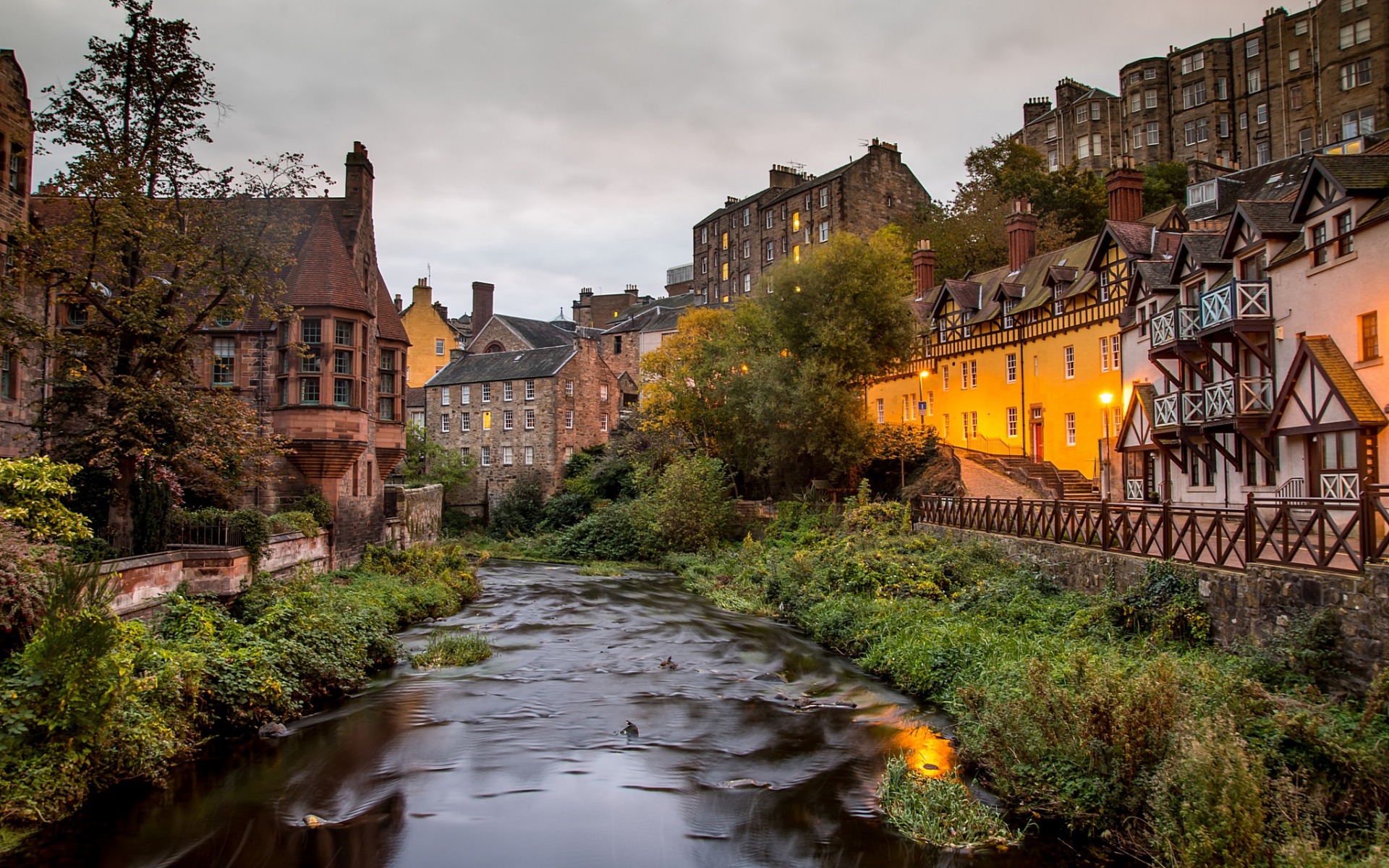 Dean Village, Scotland, Edinburgh, Water Of Leith Village, - Dean Village , HD Wallpaper & Backgrounds