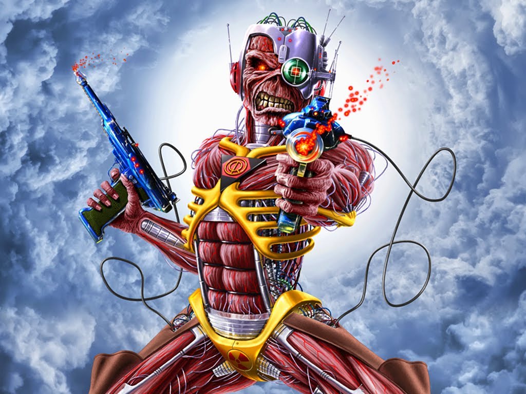 Nice Wallpapers Iron Maiden 1024x768px - Iron Maiden Eddie Cyborg , HD Wallpaper & Backgrounds