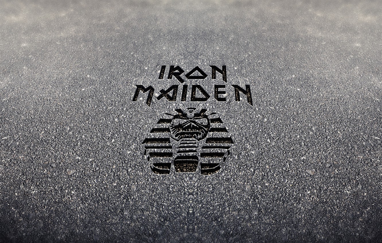 Photo Wallpaper Logo, Iron Maiden, Heavy Metal, Cement, - Lane , HD Wallpaper & Backgrounds