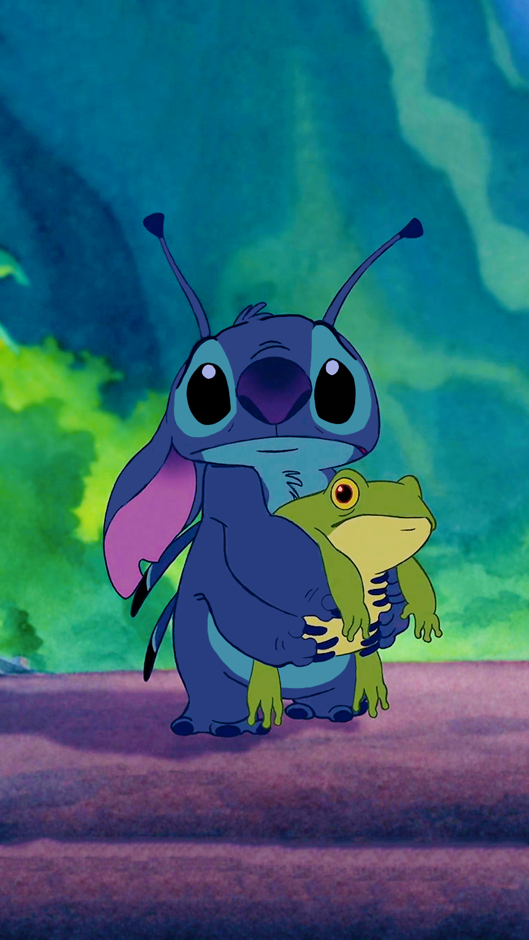 Stitch And Frog , HD Wallpaper & Backgrounds