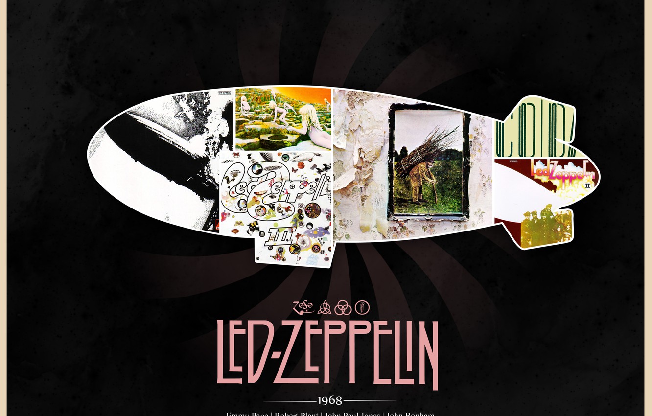 Photo Wallpaper The Airship, Rock, Classic, Led Zeppelin, - Led Zeppelin Wallpaper Art , HD Wallpaper & Backgrounds