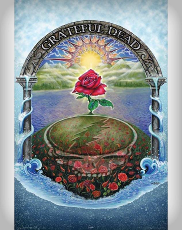 Download Grateful Dead Live Wallpapers For Android - Grateful Dead Rose Poster , HD Wallpaper & Backgrounds