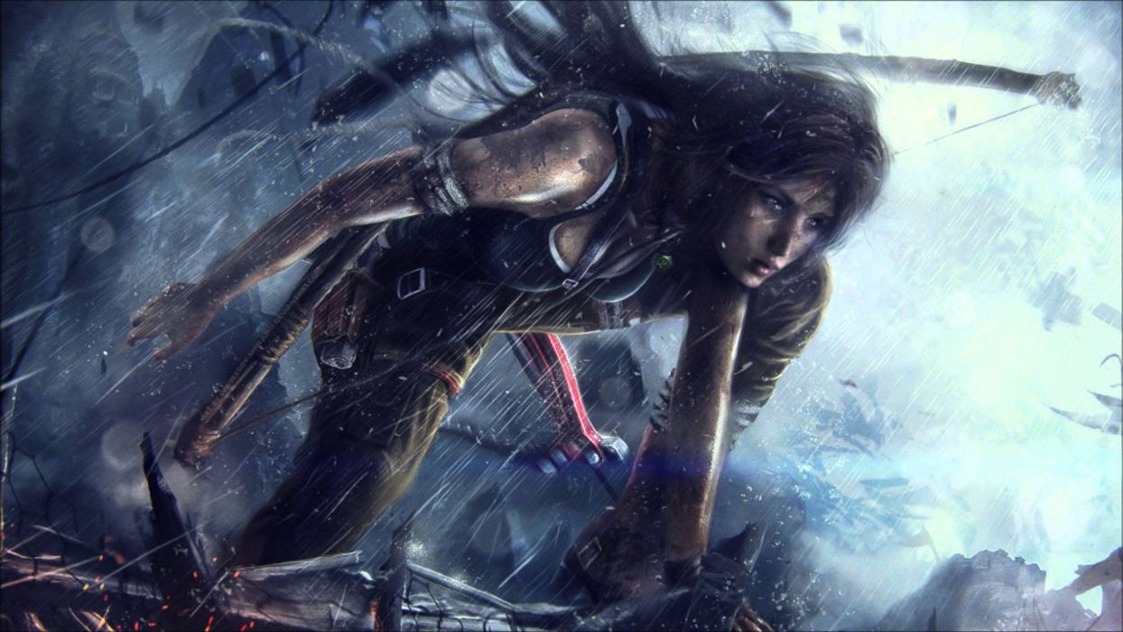 Rise Tomb Raider Lara Croft Action Adventure Fantasy - Rise Of The Tomb Raider Арт , HD Wallpaper & Backgrounds
