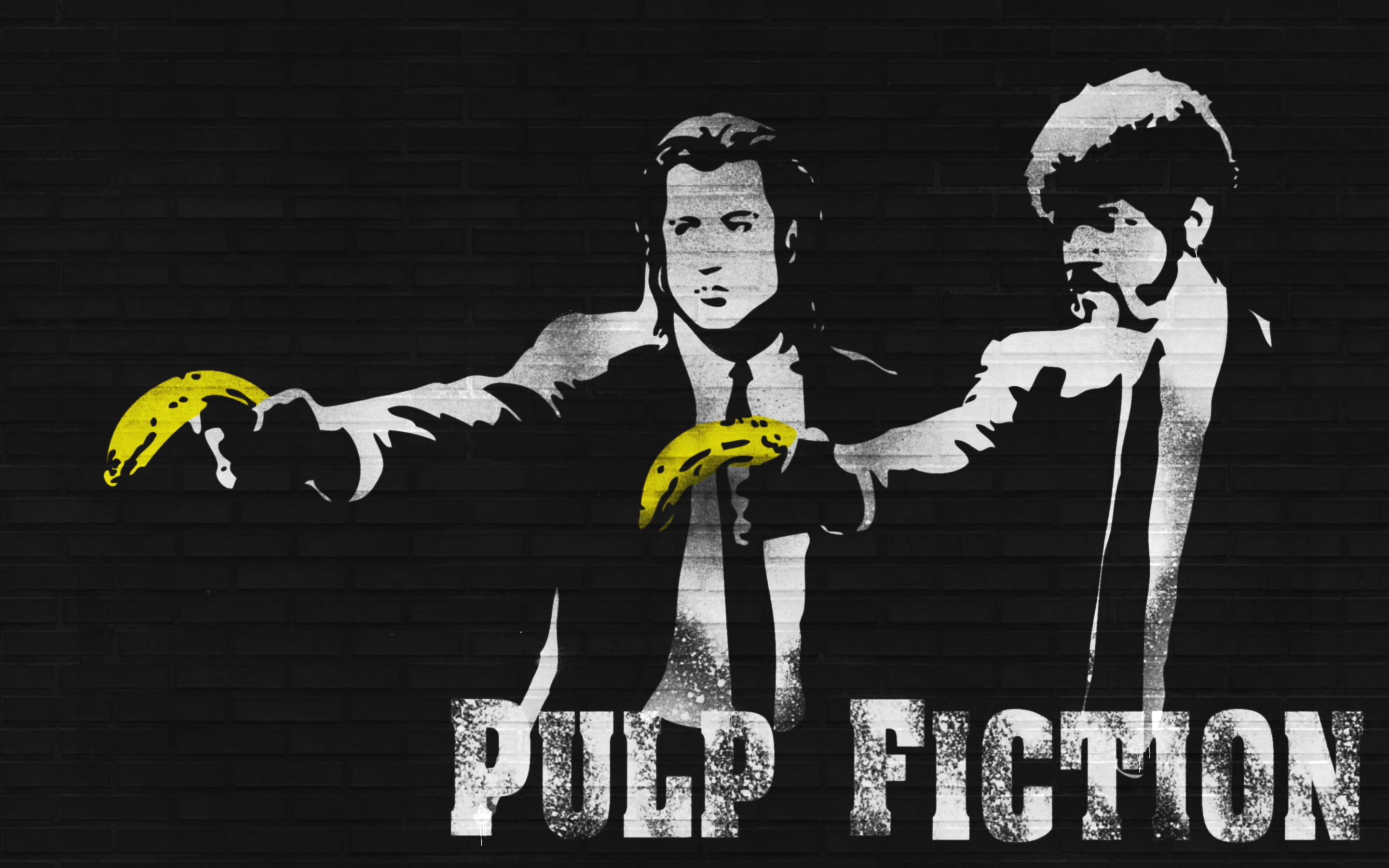 Banksy Banana Pulp Fiction , HD Wallpaper & Backgrounds