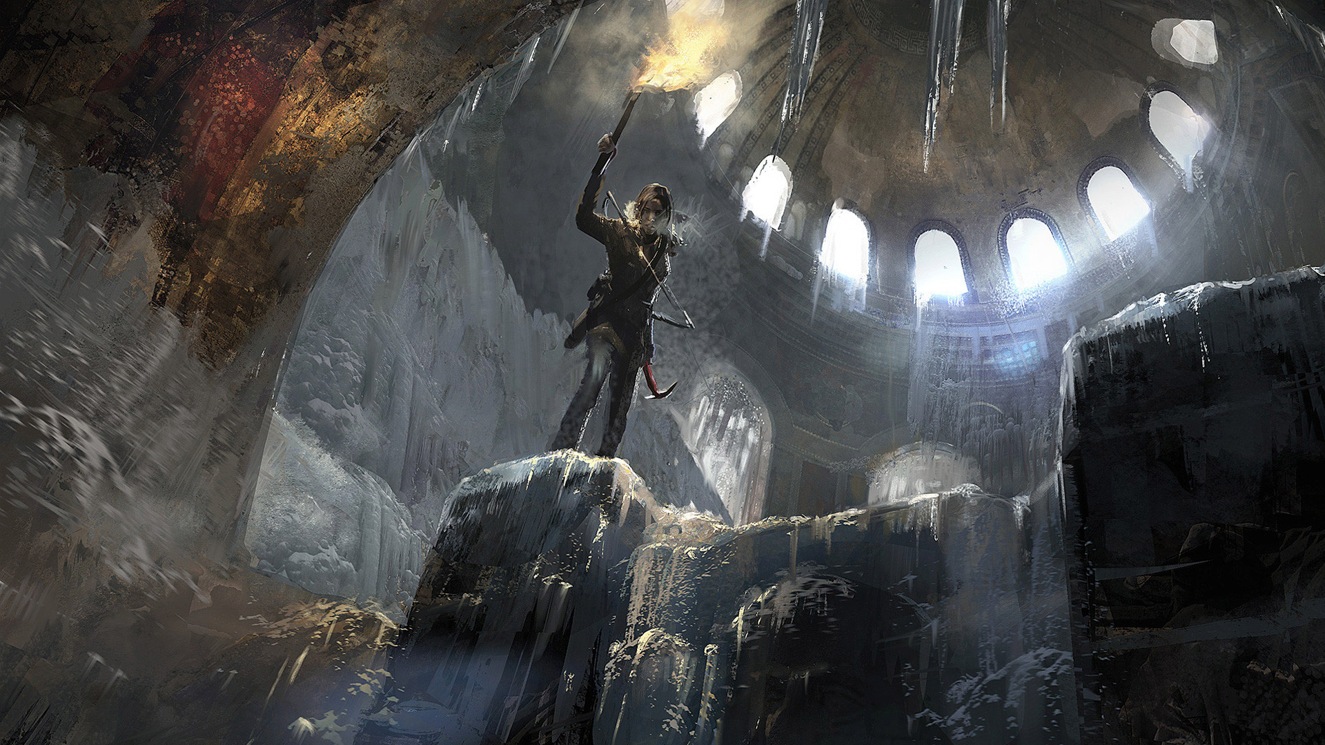 Rise Of The Tomb Raider Wallpaper - Rise Of The Tomb Raider Art , HD Wallpaper & Backgrounds