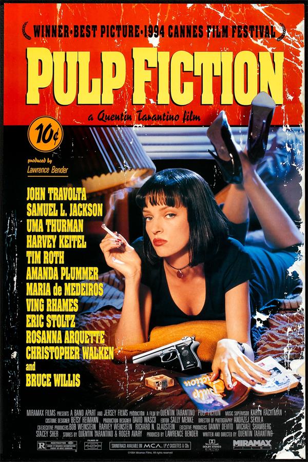 Pulp Fiction Movie Poster , HD Wallpaper & Backgrounds