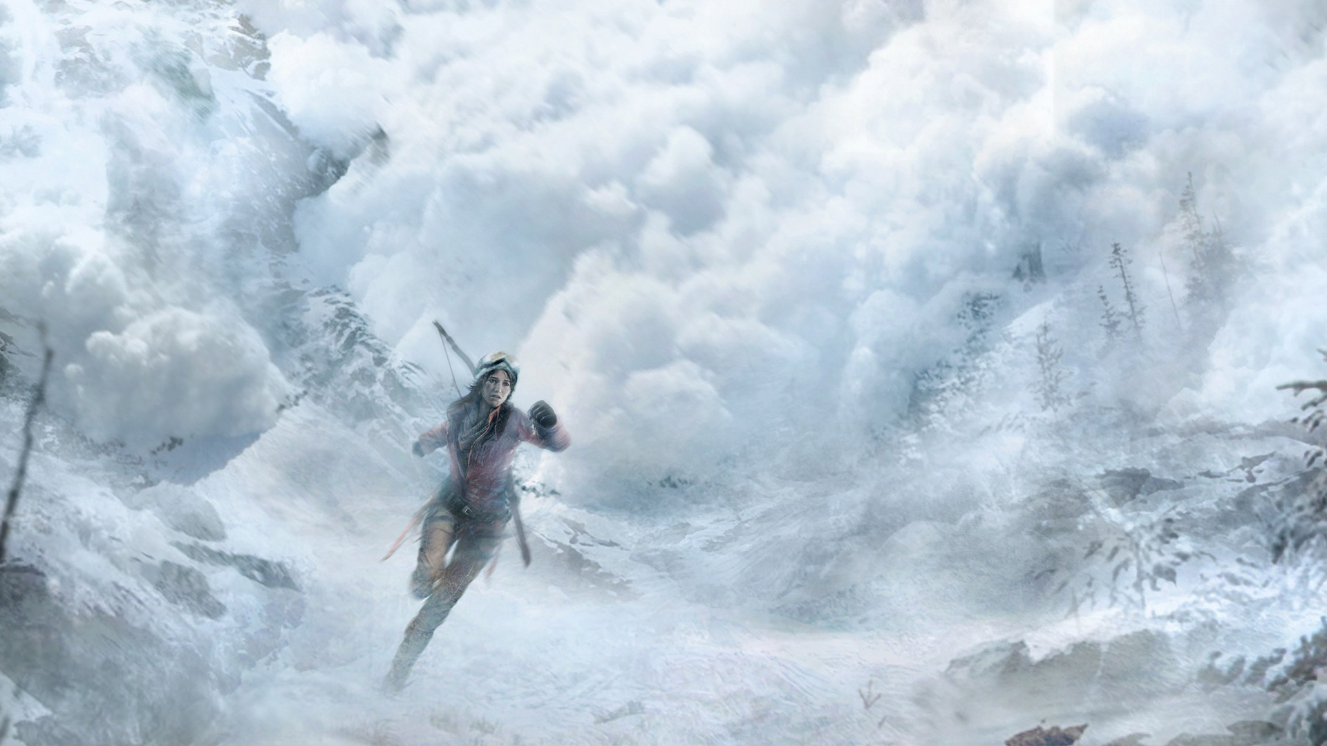Tomb Raider зимний лес