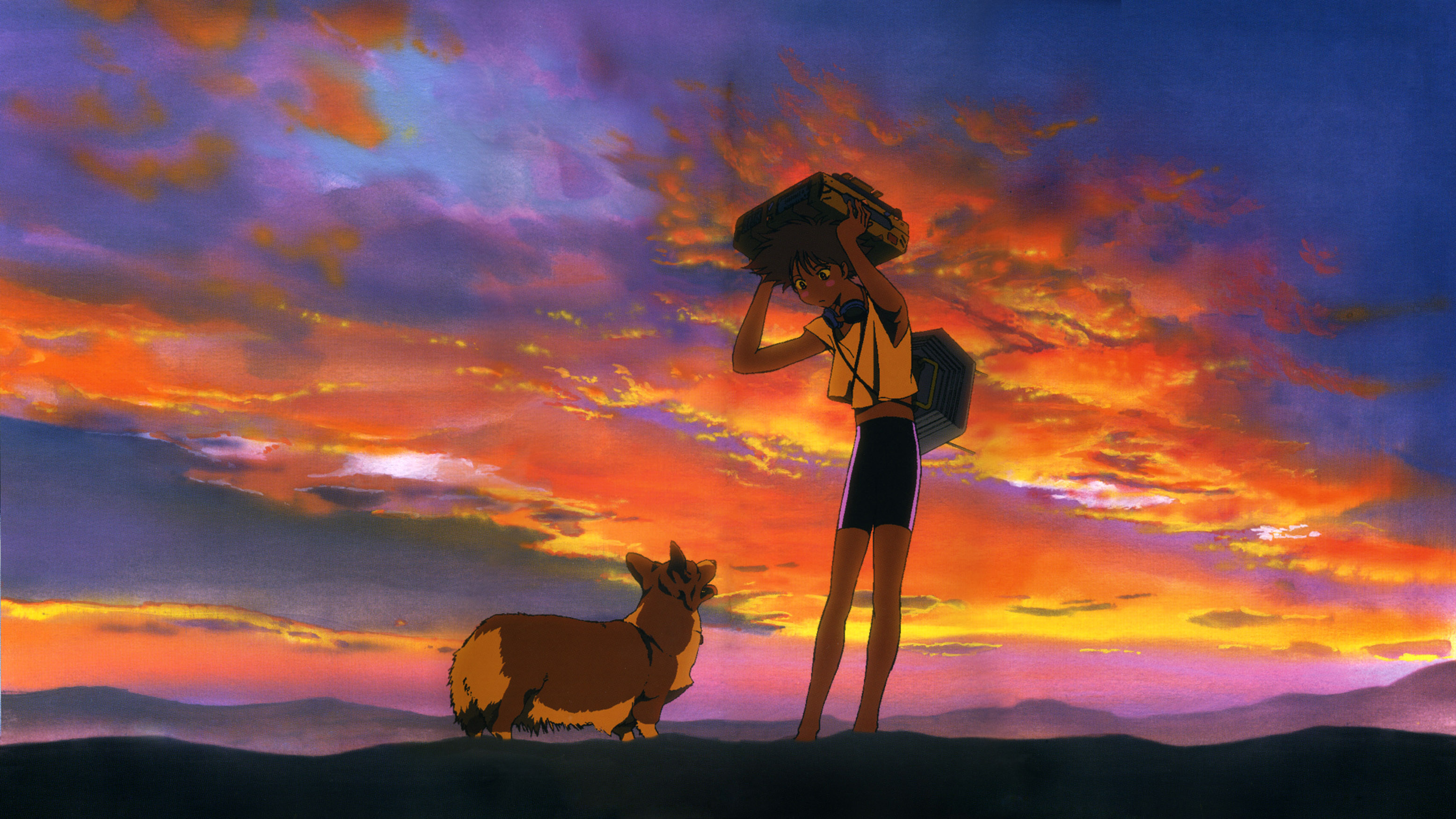 Wallpaper - Cowboy Bebop Ed And Ein Leave , HD Wallpaper & Backgrounds