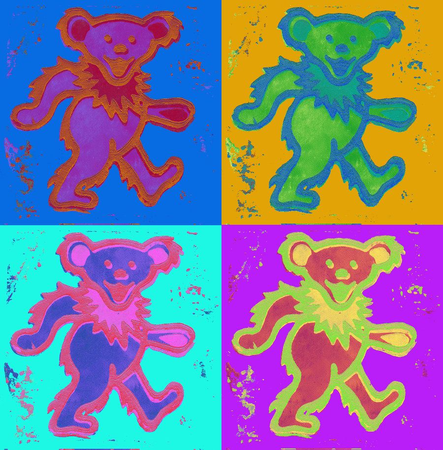Grateful Dead Clipart Wallpaper - Trippy Grateful Dead Bear , HD Wallpaper & Backgrounds