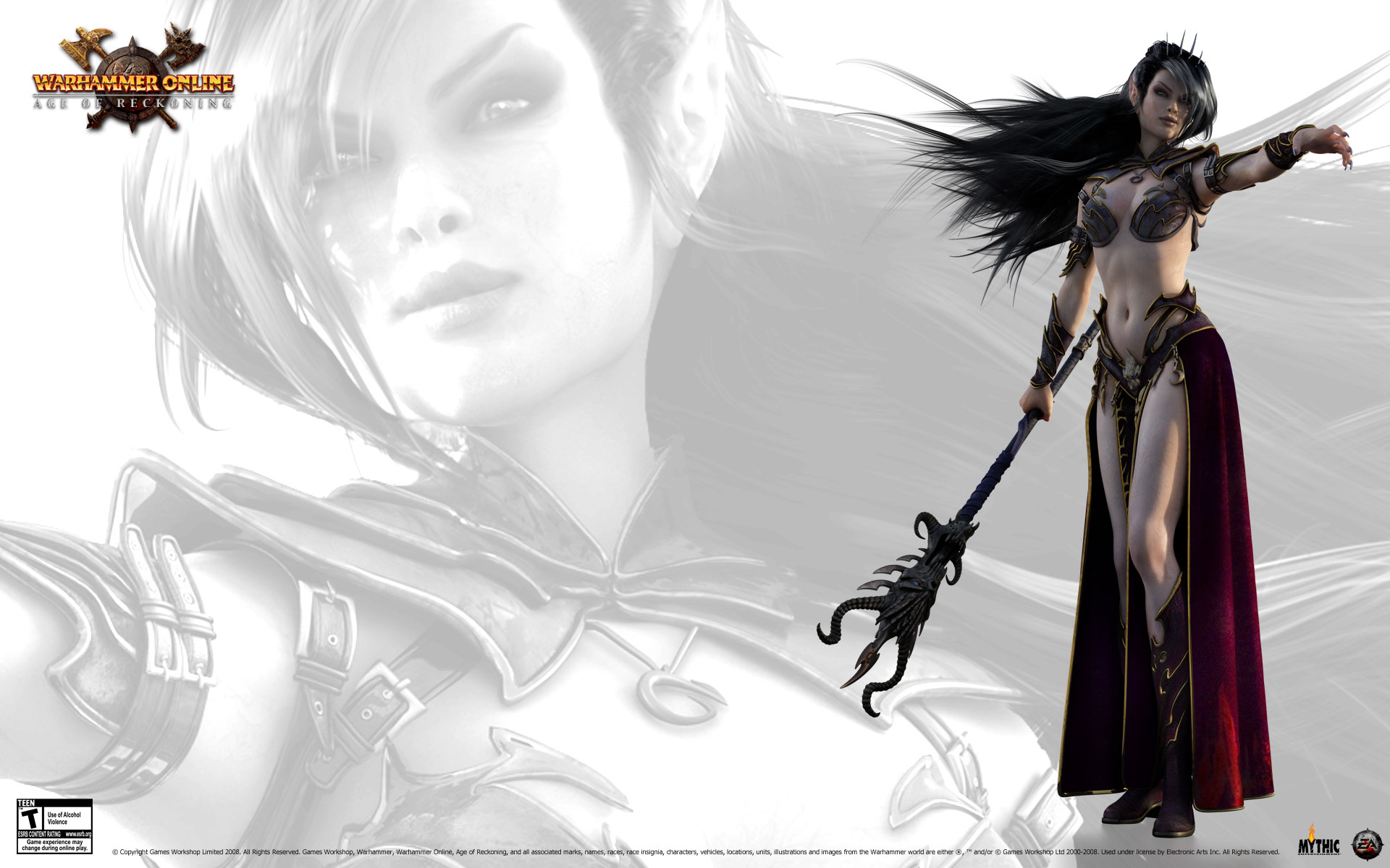 Warhammer Online Dark Elf Sorceress , HD Wallpaper & Backgrounds