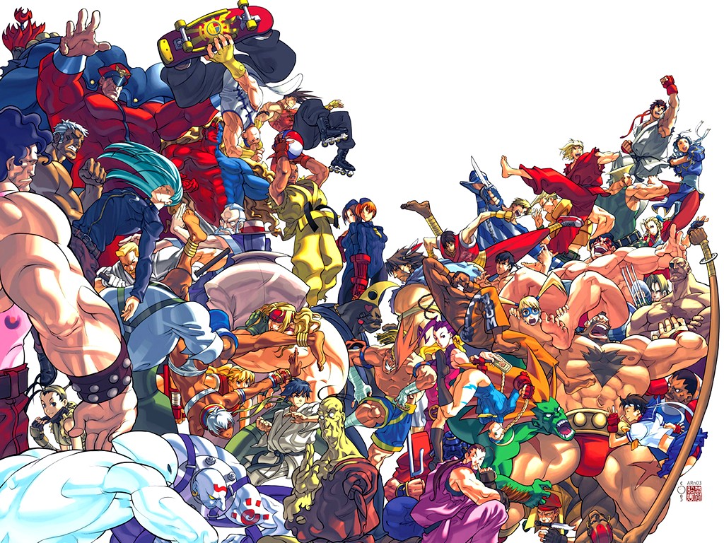 Street Fighter - Street Fighter All Characters Art , HD Wallpaper & Backgrounds