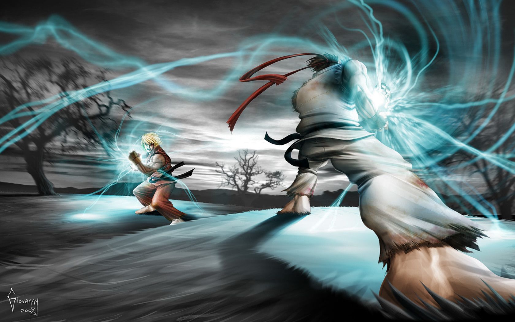 Ryu Vs Ken Sf , HD Wallpaper & Backgrounds