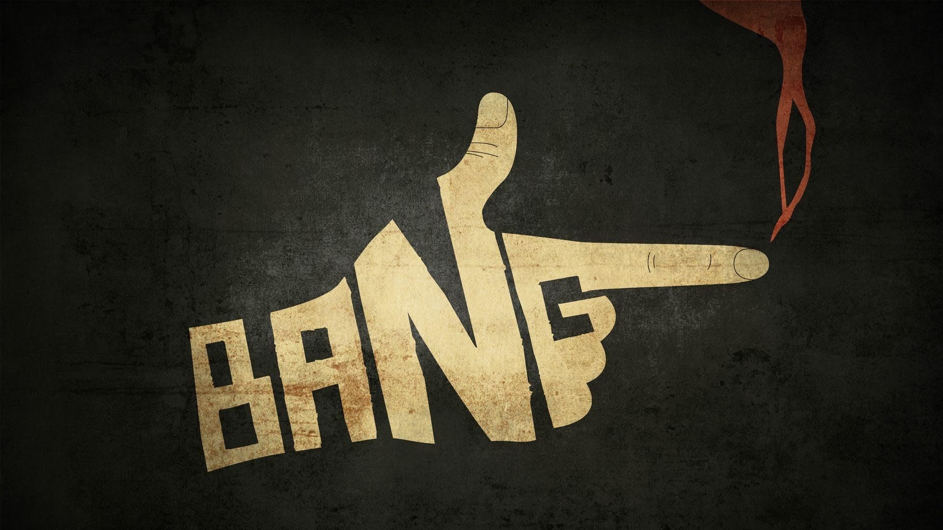 #bangs, #cowboy Bebop Wallpaper - Bang Word , HD Wallpaper & Backgrounds