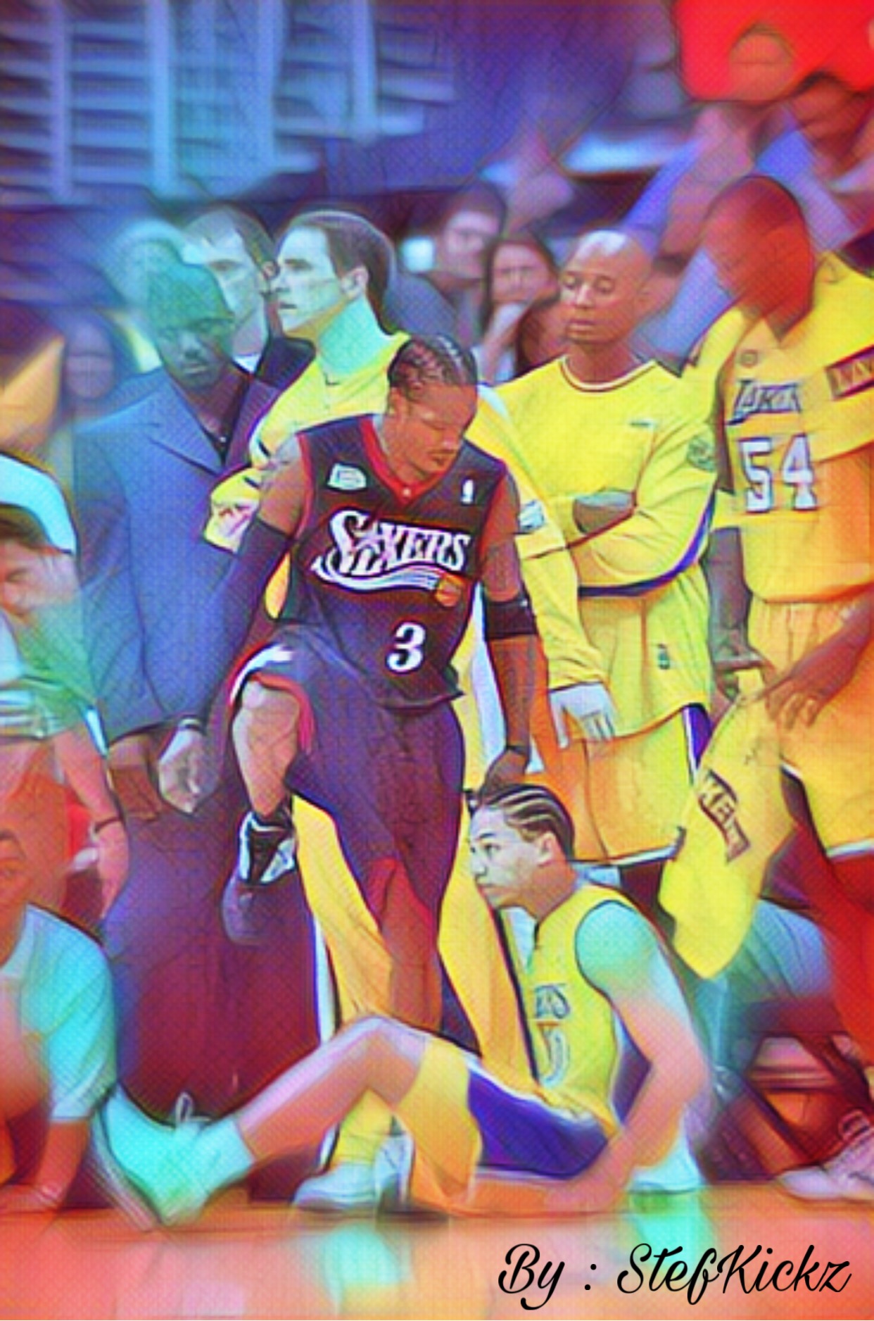 Allen Iverson Wallpaper - Allen Iverson Wallpaper Iphone X , HD Wallpaper & Backgrounds