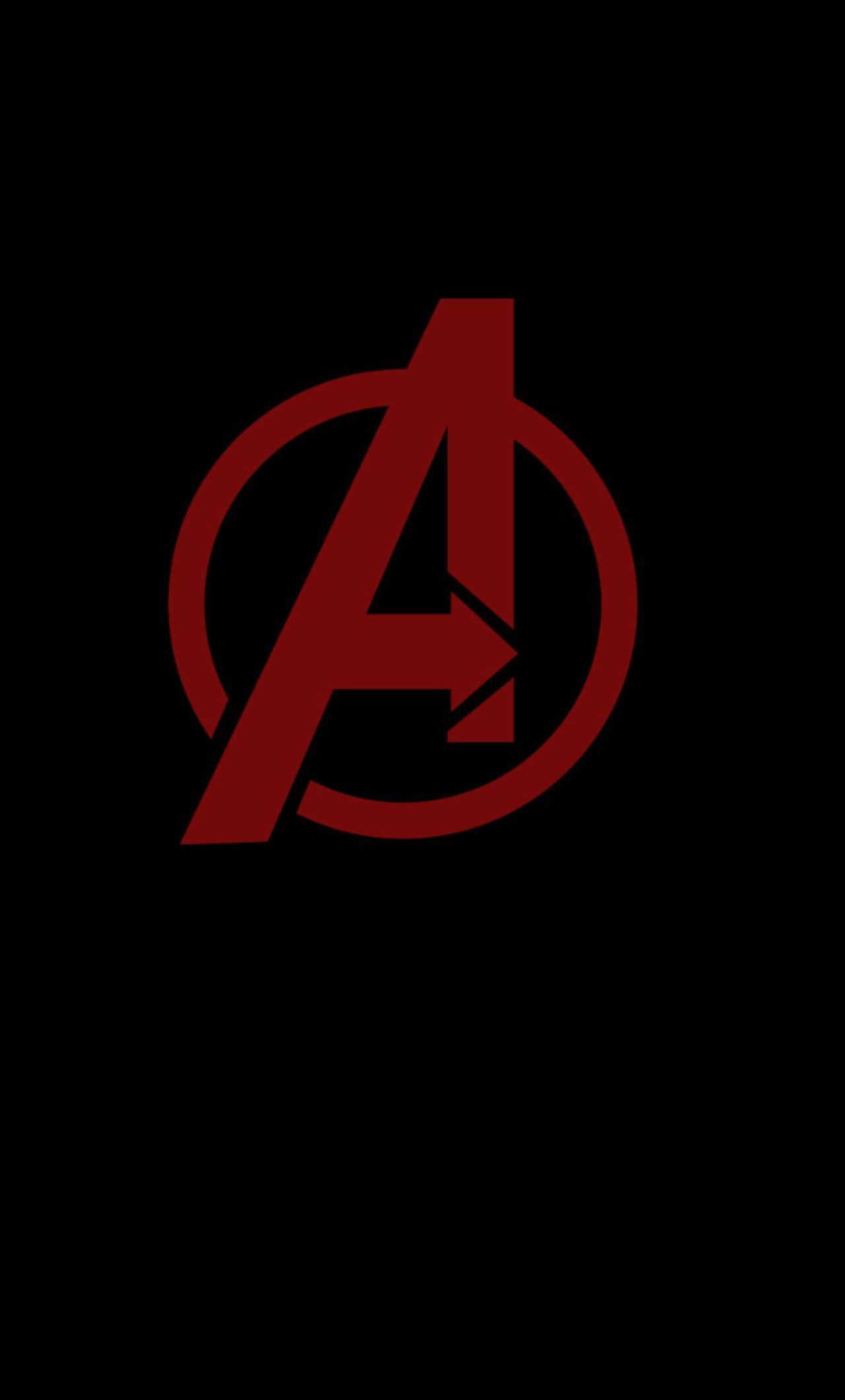 Avengers Minimal Logo Iphone Hd 4k Wallpaper 
 Data-src - Avengers Logo Wallpaper Hd For Mobile , HD Wallpaper & Backgrounds