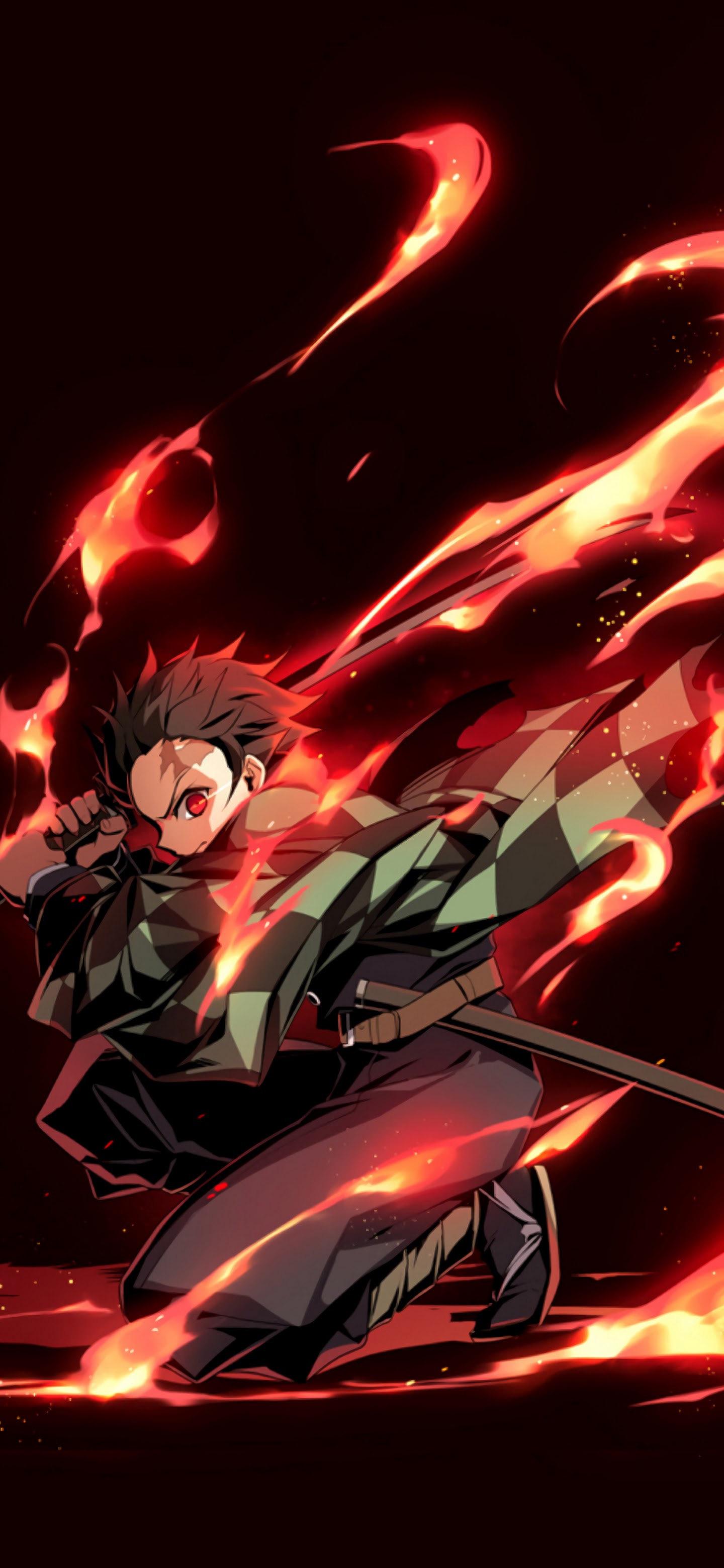 Tanjirou Kamado, Kimetsu No Yaiba, 4k, - Demon Slayer Wallpaper Phone , HD Wallpaper & Backgrounds