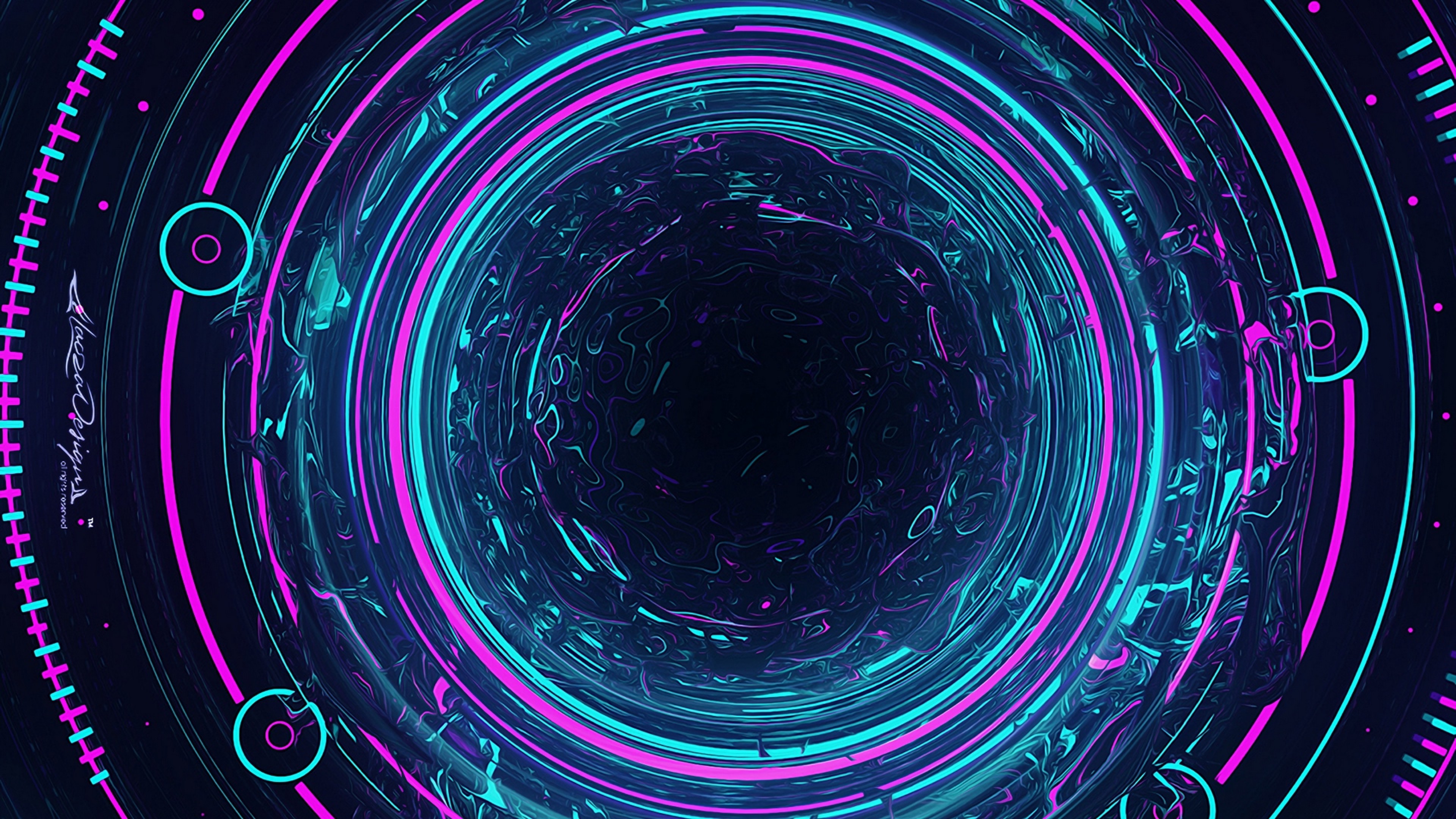 Blue And Purple Circles Hd Wallpaper 4k Ultra Hd Hd - Blue And Purple Background , HD Wallpaper & Backgrounds