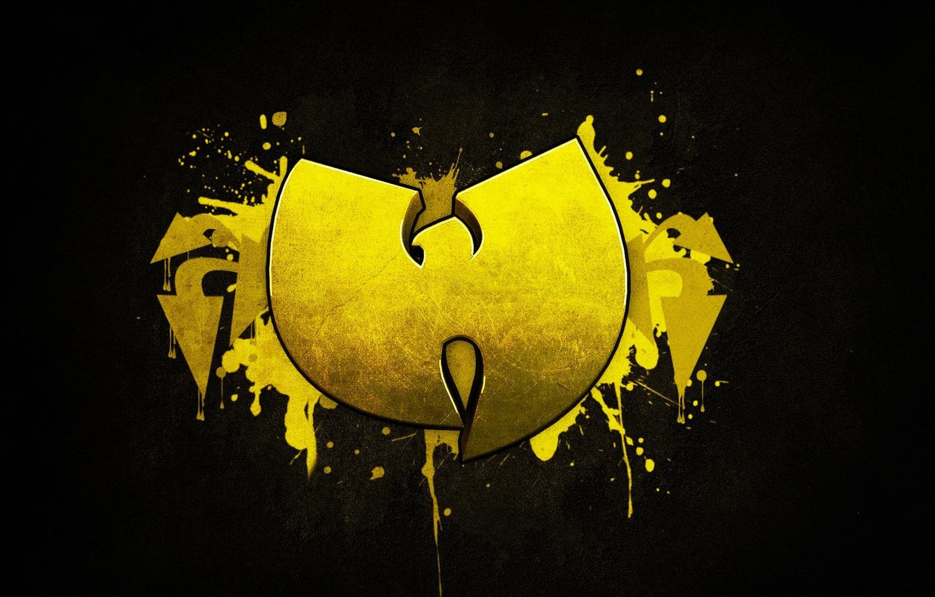 Photo Wallpaper Music, Black, Logo, Wallpaper, Yellow, - Cool Wu Tang Clan Logo , HD Wallpaper & Backgrounds