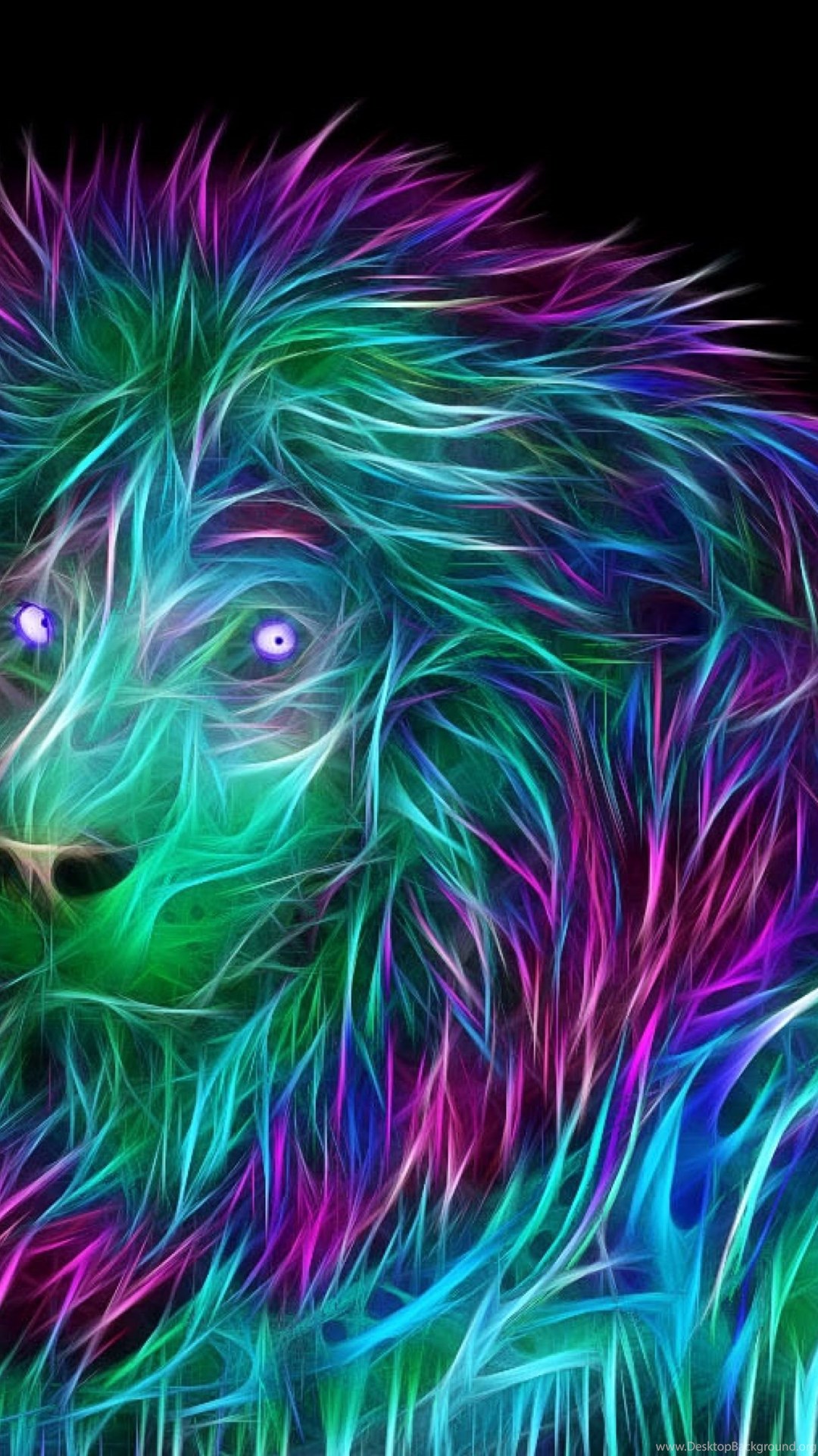 Download Wallpapers Abstract, 3d, Art, Lion 4k Ultra - Animals Abstract Wallpapers Hd , HD Wallpaper & Backgrounds