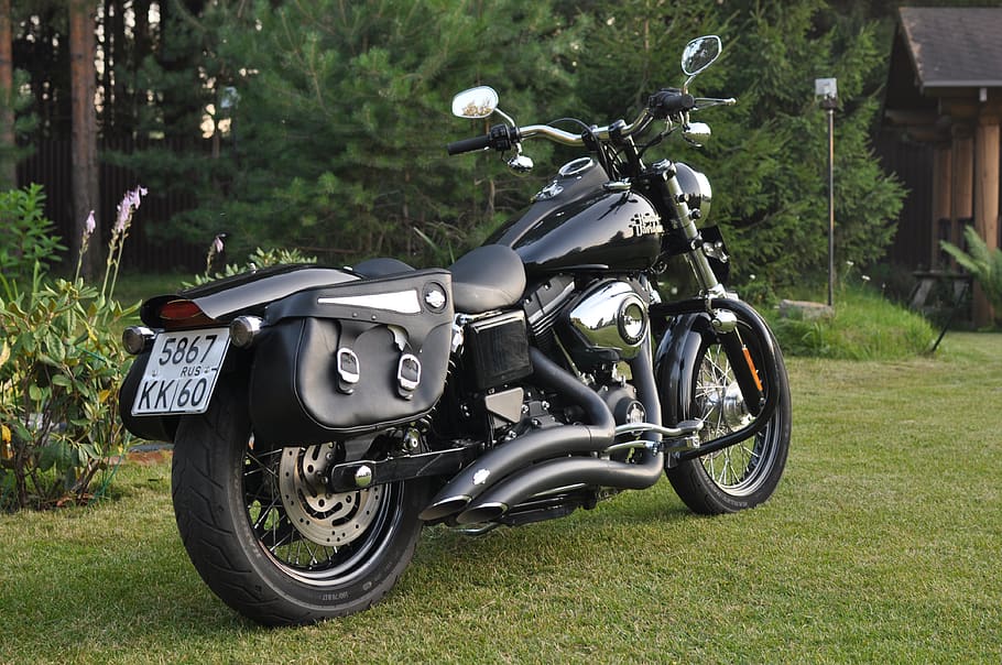 Harley Davidson, Street Bob, Fxdb, Saddlebags, Bad - Harley Davidson Streetbob Saddle Bags , HD Wallpaper & Backgrounds