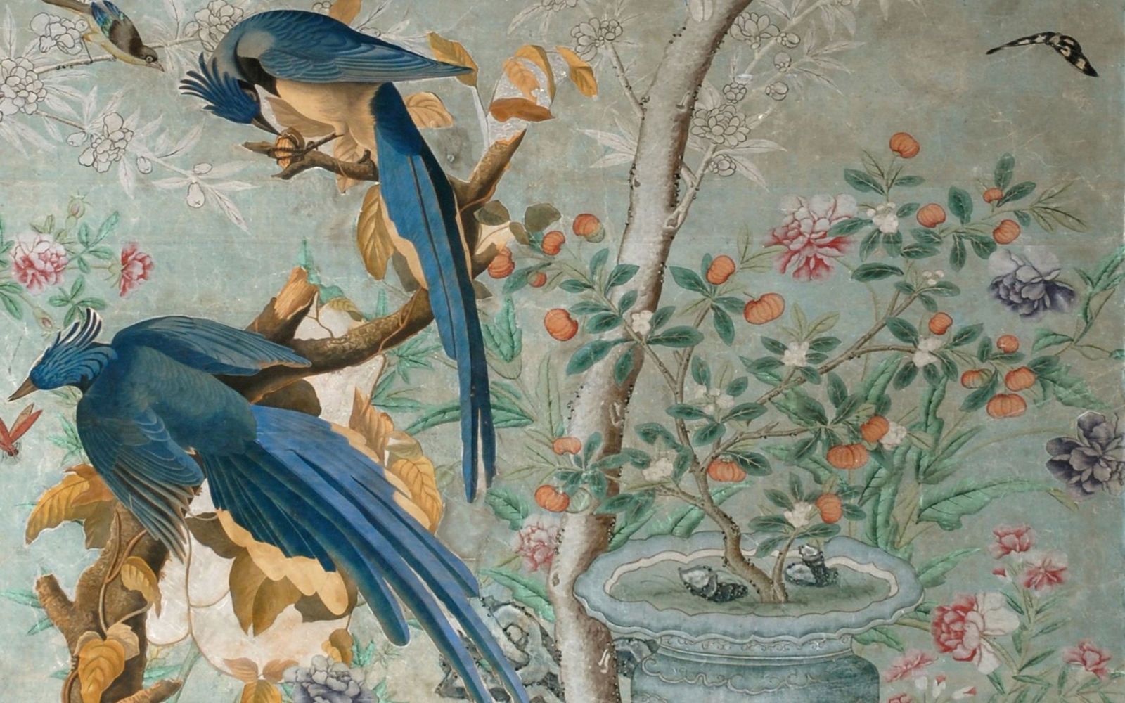 Bird Vintage Wallpaper Print , HD Wallpaper & Backgrounds