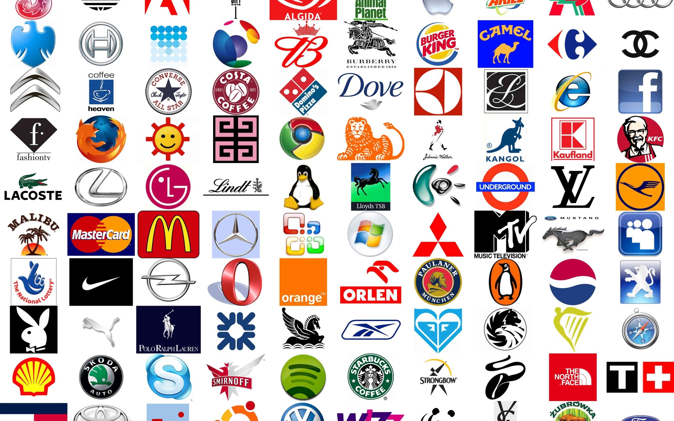 Brands Logos Famous Logos Wallpapers And 
 Data Src - Logo Popular Symbols , HD Wallpaper & Backgrounds