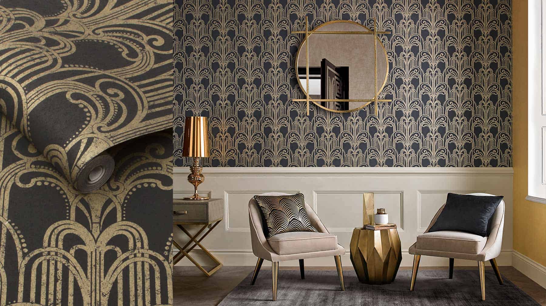 Art Deco Wallpaper Room , HD Wallpaper & Backgrounds