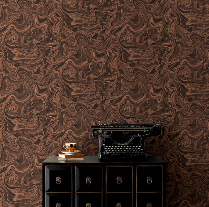 How To Wallpaper A Feature Wall Feature Wall Step By - Rose Gold And Charcoal , HD Wallpaper & Backgrounds