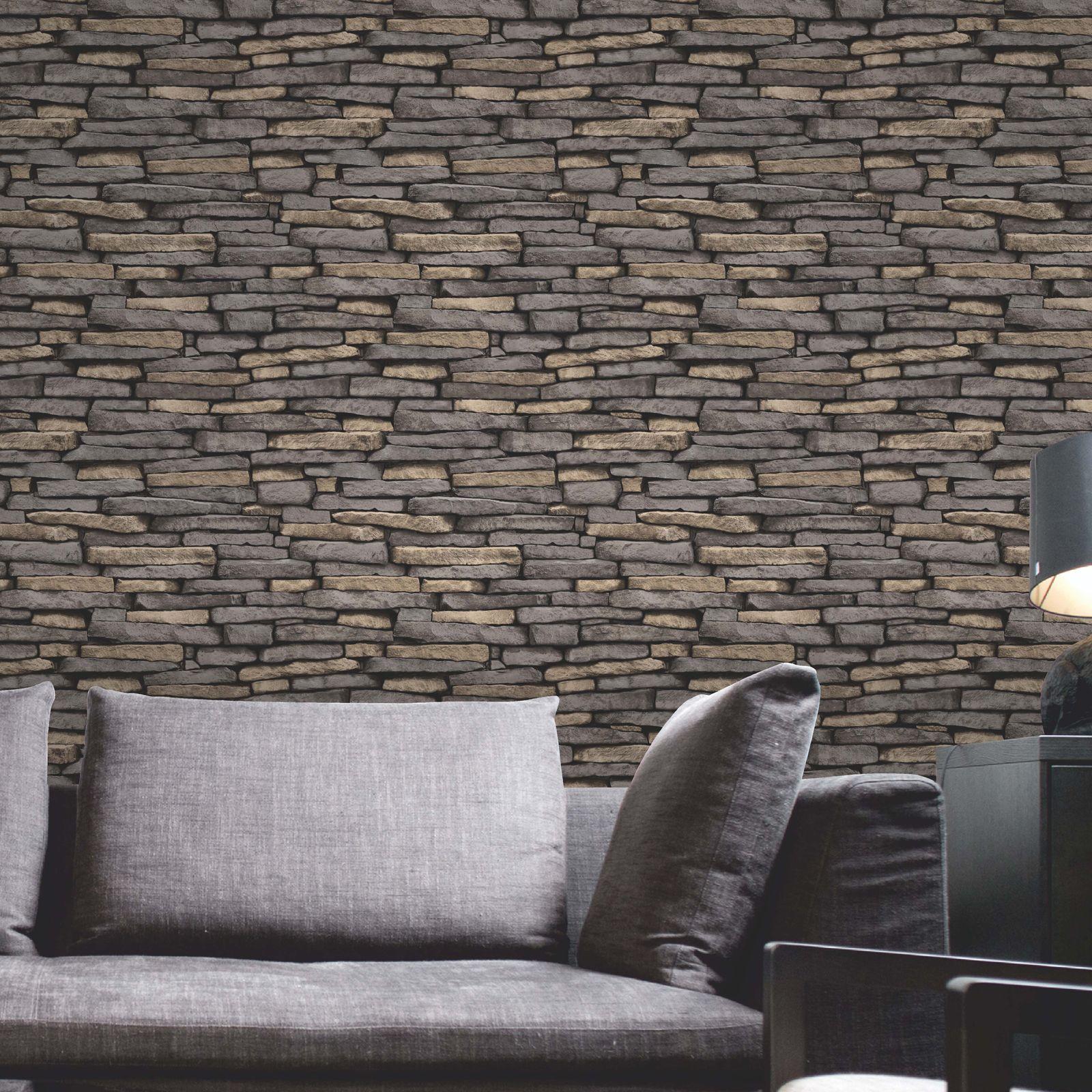 Feature Wall Wallpaper - Stone Wallpaper Feature Wall , HD Wallpaper & Backgrounds
