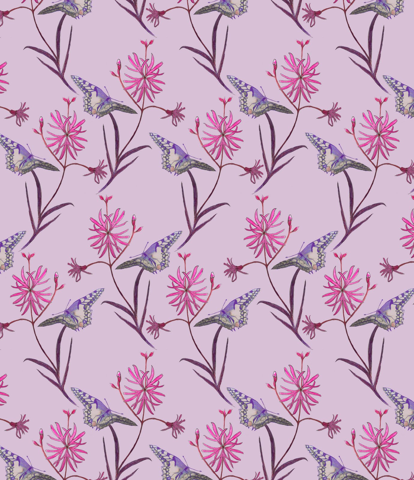 Mad About Print My Wallpaper Designs - Lily Family , HD Wallpaper & Backgrounds